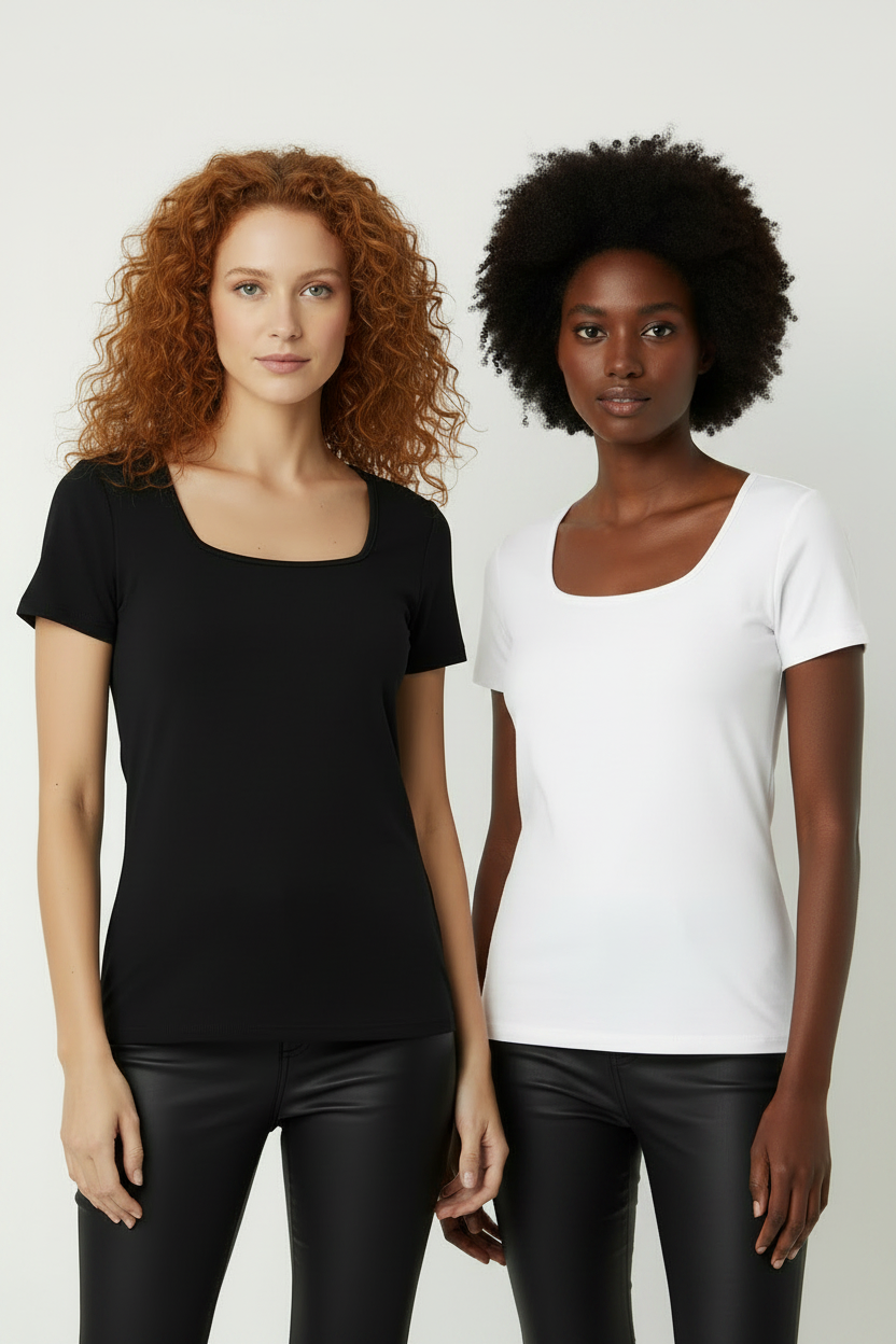 Shein 3-Pack Short Sleeve Casual Top T-Shirt 3 Colours New Size L
