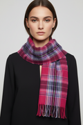 Men's Women's James Pringle Weavers Furlong Fushia Scarf 100% Acrylic One Size
