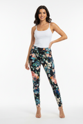 Women's PrettyLittleThing Black Floral Trousers Front Pockets Brand New Size 10