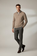 Men's Paul Costelloe Long Sleeve Collared Polo Style Merino Wool Jumper Size L