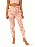 Gymshark Activewear Leggings Trousers Pink Patterned Size XS