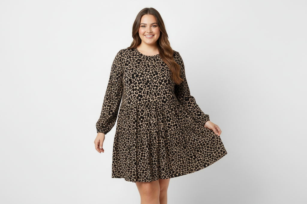New Look Long Sleeve Casual Smock Dress Size 12 — 12