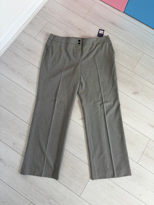 Debenhams J. Taylor Patterned Tailored Suit Style Trousers Black