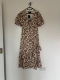 Lovedrobe Faux Wrap Midaxi Dress With Ruffle Hem Size 12