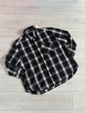 Primark Black Check Relaxed Fit Oversized Shirt Shacket Size 12